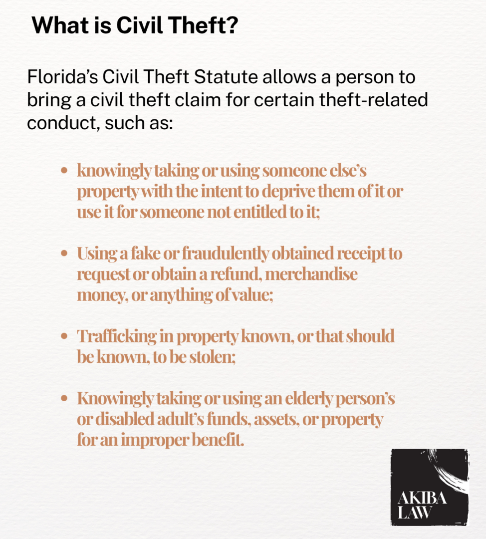 What Civil Theft Is