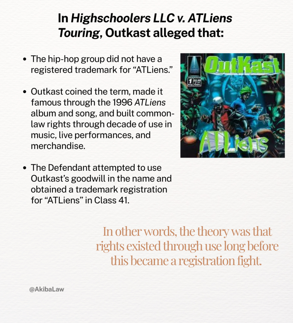 Highschoolers LLC v. ATLiens Touring, Inc.
