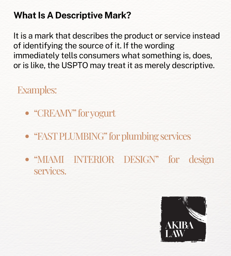 What is a Descriptive Mark?