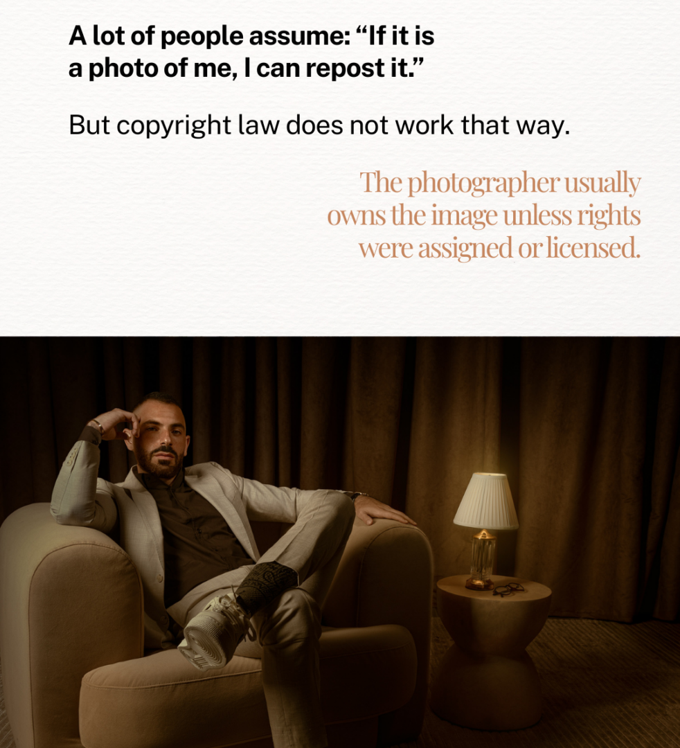 A Photo of You Does Not Equal You Owning the Copyright in that Photo