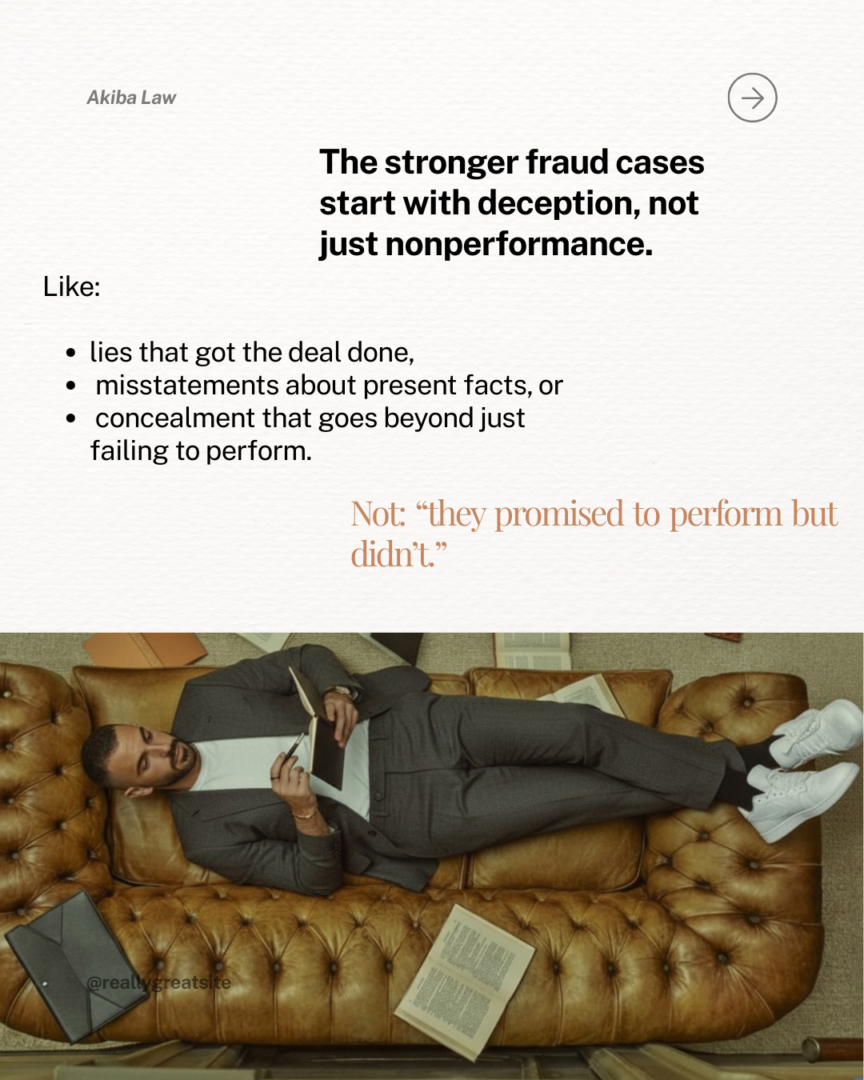 Deception Versus Nonperformance