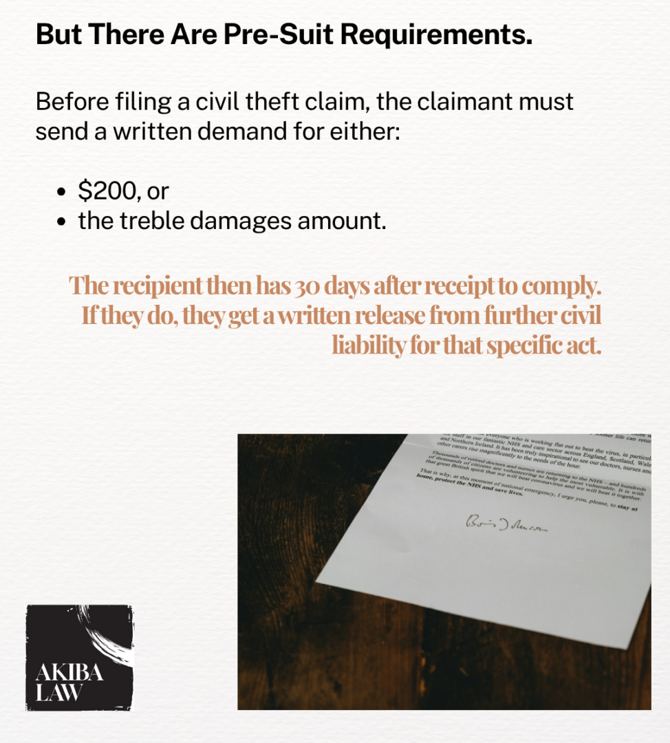 Civil Theft Demand Letter